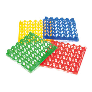 Egg trays colorful